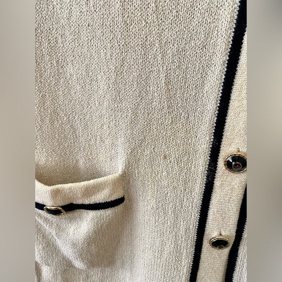 St. John 2 Piece Knit Cardigan Pant Set Sz4/6 - Picture 5 of 16